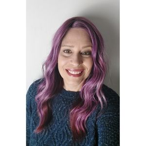 Wigs For Every Woman Lace Front Wig Purple and Burgundy